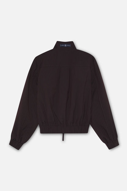Nautica Burgundy Pinstripe Jacket