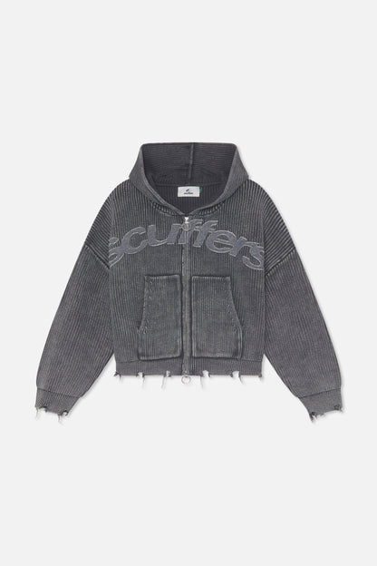 New Light Dark Buzz Knit Zipper