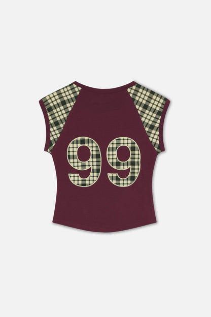 Nina Burgundy Top