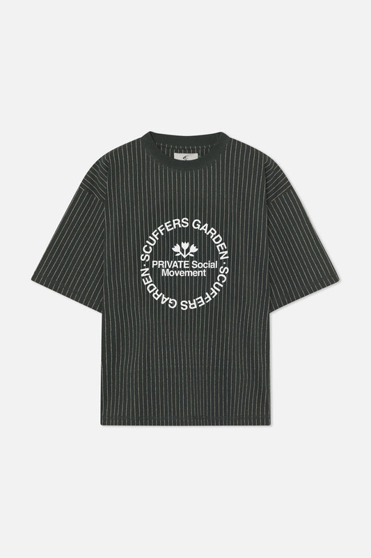Pinstripe Green T-Shirt