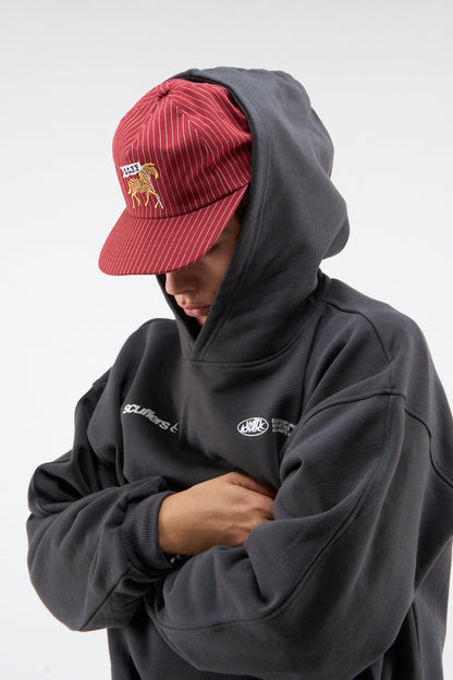 Pinstripe Burgundy Cap