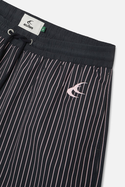Pinstripe Black Swimpants