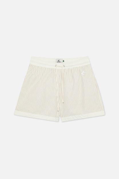 Pinstripe White Swimpants