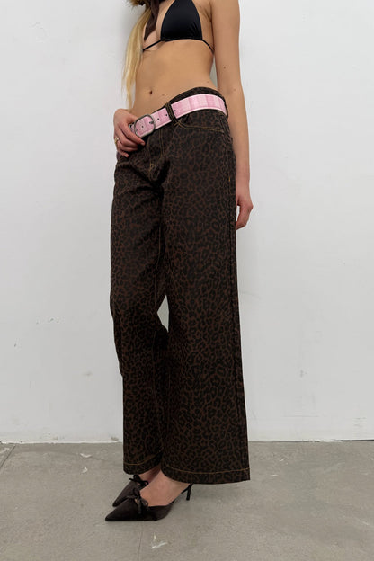 Checkered Pink Belt
