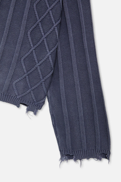 Oversized Navy Trench Jersey