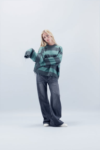 Flared Dark Grey Jeans