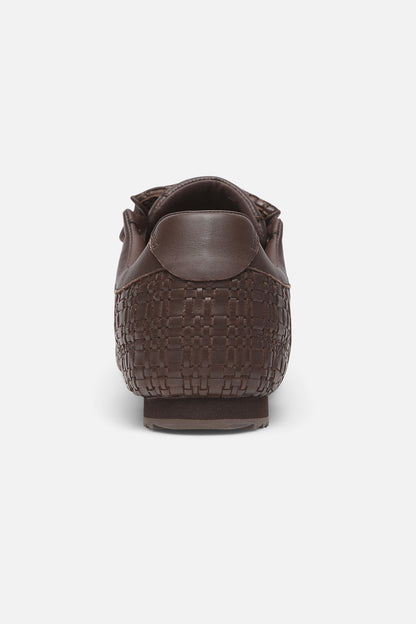 Iconic Braided Brown Sneaker
