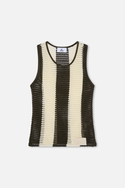 Spider Ecru Tank Top