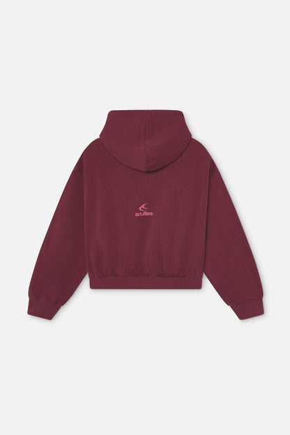 Steel Burgundy Zipper