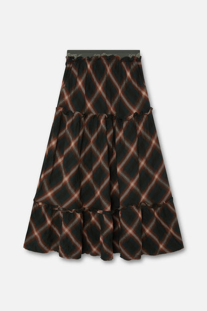 Tartan Midi Skirt