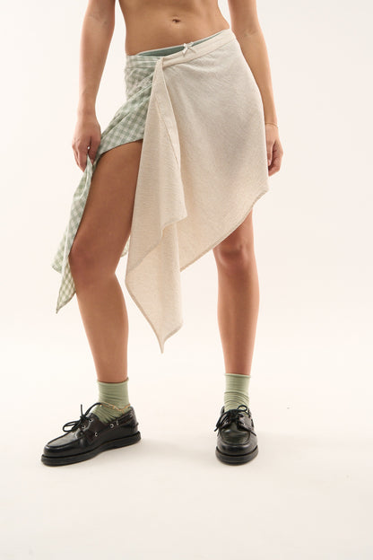 Mixed Green Skirt