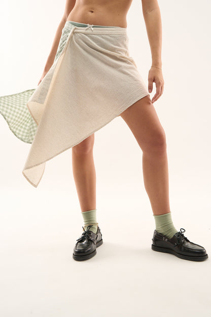 Mixed Green Skirt