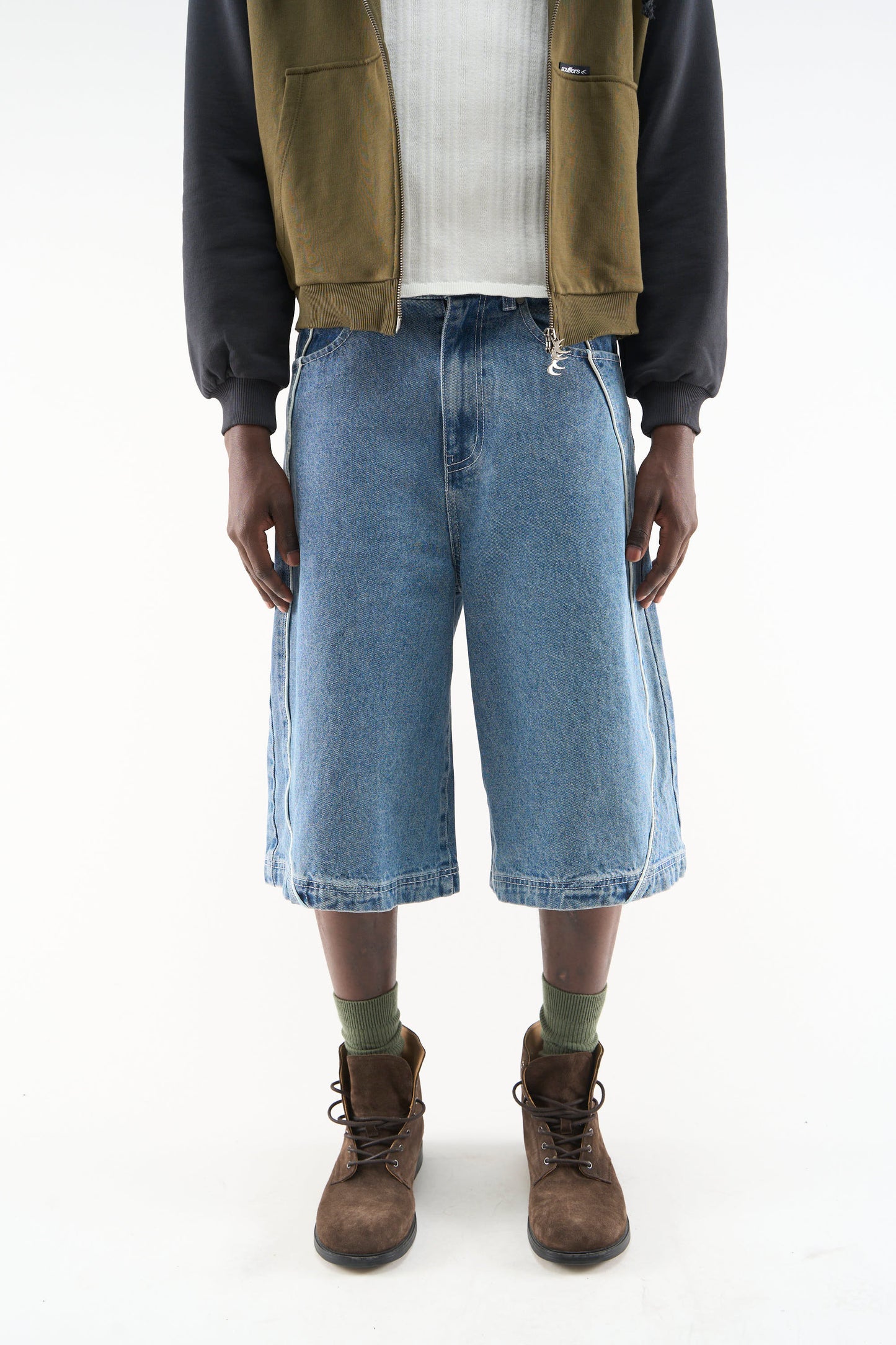 Mowa Blue Jorts