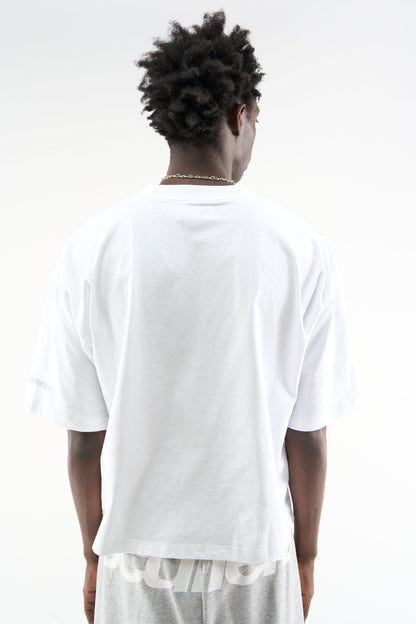 Earphones White T-Shirt