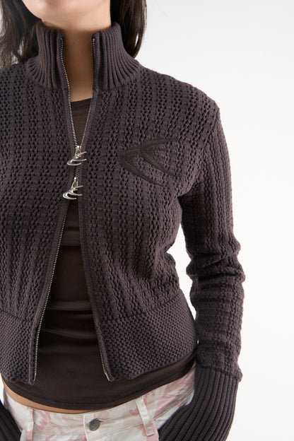 Stormy Brown Zipper