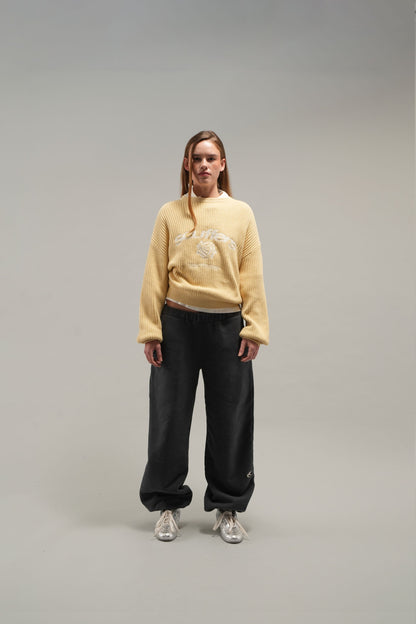 Rose Yellow Knit
